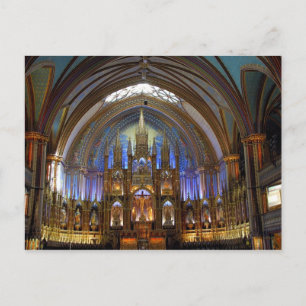 Kanada, Quebec, Montreal. Inneres von Notre 2 Postkarte