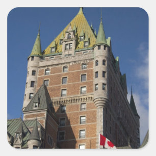 Kanada, Quebec, Quebec City. Fairmont Chateau Quadratischer Aufkleber