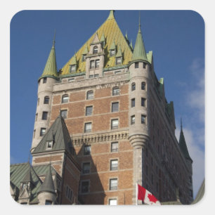 Kanada, Quebec, Quebec City. Fairmont Chateau Quadratischer Aufkleber