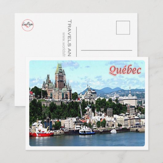 Kanada - Quebec - Stadt - Postkarte (Vorne/Hinten)
