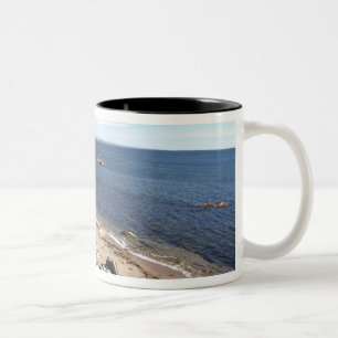Kanada, Quebec. VIA Rail Canada Zug Die 2 Zweifarbige Tasse