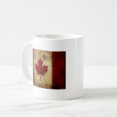 Kanada / ramponierte Flagge Kaffeetasse (Vorderseite Links)