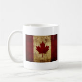 Kanada / ramponierte Flagge Kaffeetasse (Links)