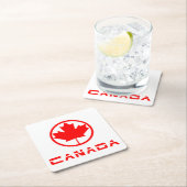 Kanada Rechteckiger Pappuntersetzer (Vor Ort)