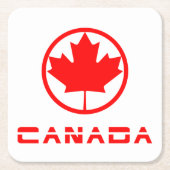 Kanada Rechteckiger Pappuntersetzer (Vorderseite)