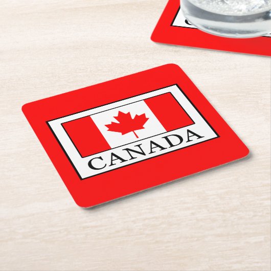Kanada Rechteckiger Pappuntersetzer (angewinkelt)