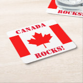 KANADA RECHTECKIGER PAPPUNTERSETZER (angewinkelt)