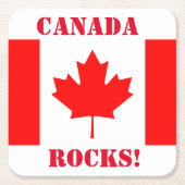 KANADA RECHTECKIGER PAPPUNTERSETZER (Vorderseite)