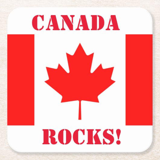 KANADA RECHTECKIGER PAPPUNTERSETZER (Vorderseite)