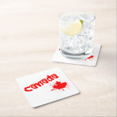 Kanada Rechteckiger Pappuntersetzer (Vor Ort)