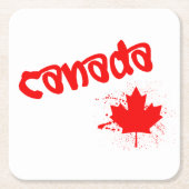 Kanada Rechteckiger Pappuntersetzer (Vorderseite)