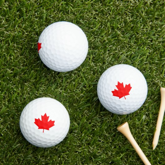 Kanada Red Maple Leaf Golfball (Insitu Gras)