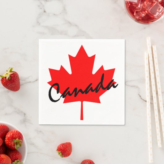 Kanada Red Maple Leaf Serviette (Beispiel)