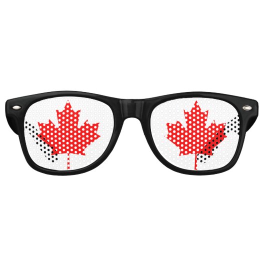 Kanada Red Maple Leaf Sonnenbrille (Vorderseite)