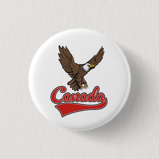 Kanada Reise Logo Button (Vorderseite)