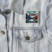 Kanada Reiseplakat Button (Beispiel)