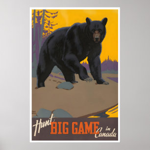 Kanada Reiseplakat Kunst Jagddruck Sports Deco Poster