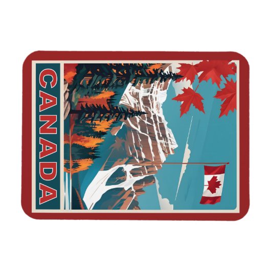 Kanada Reiseplakat Magnet (Horizontal)