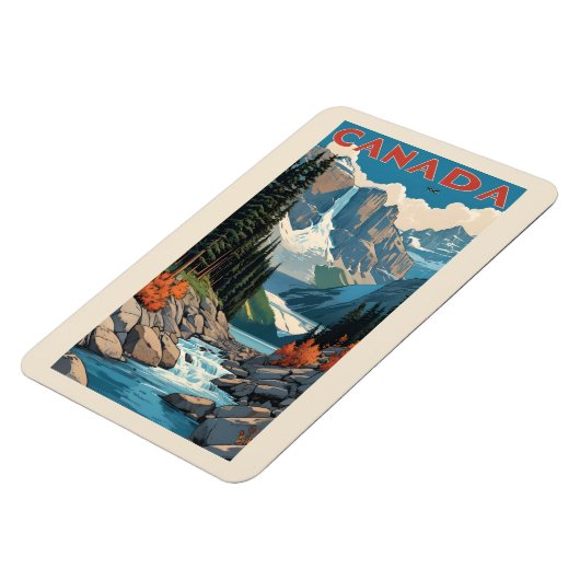 Kanada Reiseplakat Magnet (Linke Seite)