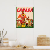 Kanada Reiseplakat Poster (Küche)