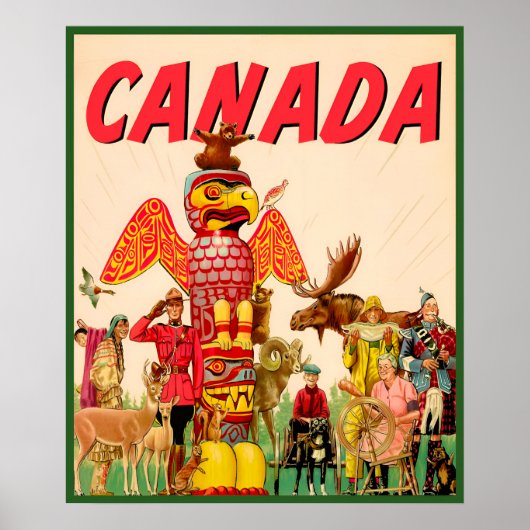 Kanada Reiseplakat Poster (Vorne)