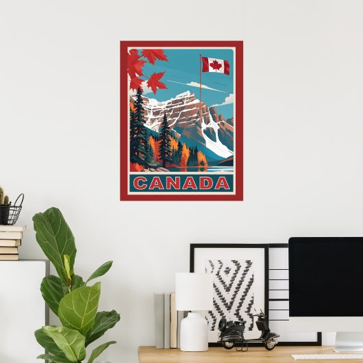 Kanada Reiseplakat Poster (Heimbüro)