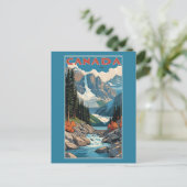 Kanada Reiseplakat Postkarte (Stehend Vorderseite)