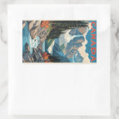 Kanada Reiseplakat Rechteckiger Aufkleber (Tasche)