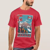 Kanada Reiseplakat T-Shirt (Vorderseite)