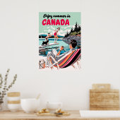 Kanada Retro Vintage Travel Poster (Küche)