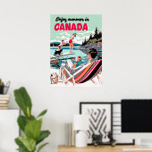 Kanada Retro Vintage Travel Poster (Heimbüro)