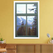 Kanada Rocky Mountains Nature Imitate Fenster Ansi Leinwanddruck (Insitu (Wohnzimmer))