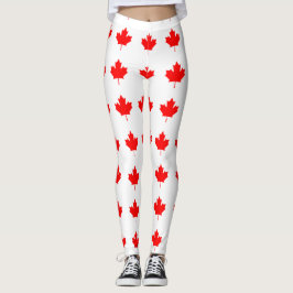 Kanada-Rotahorn-Blatt Leggings