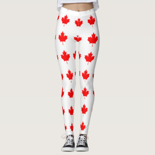 Kanada-Rotahorn-Blatt Leggings