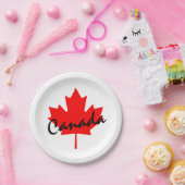 Kanada-Rotahorn-Blatt Pappteller (Party)