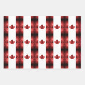 Kanada - rote Glitzern Geschenkpapier Set (Vorderseite 3)