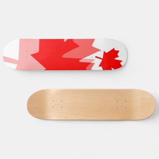 KANADA, roter Ahornleaf Skateboard (Horizontal)