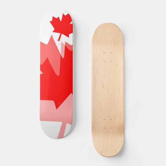 KANADA, roter Ahornleaf Skateboard (Vorderseite)