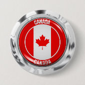 Kanada-RundEmblem Button (Vorderseite)