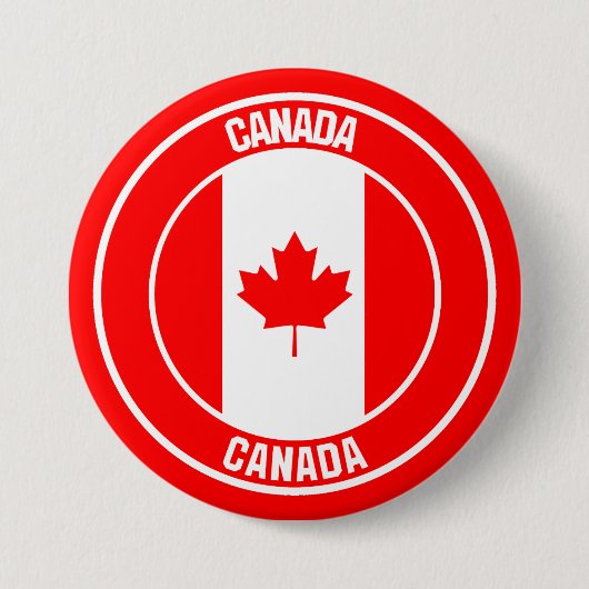 Kanada-RundEmblem Button (Vorderseite)