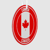 Kanada-RundEmblem Ornament (Vorderseite)