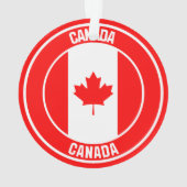 Kanada-RundEmblem Ornament (Rückseite)