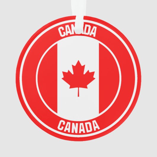 Kanada-RundEmblem Ornament (Rückseite)