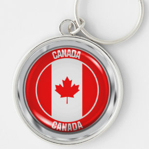 Kanada-RundEmblem Schlüsselanhänger