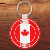 Kanada-RundEmblem Schlüsselanhänger (Vorderseite)