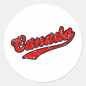 Kanada Runder Aufkleber (Vorderseite)
