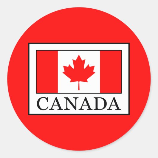 Kanada Runder Aufkleber (Vorderseite)