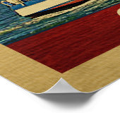 Kanada Sailboat Vintage Travel Poster (Ecke)