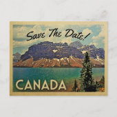 Kanada Save the Date Vintage Postkarten (Vorderseite)