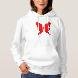 Kanada-Schmetterlings-Frauen Hoodie